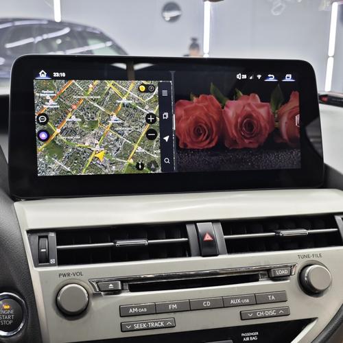 Магнитола для Lexus RX 2013-2014 (монохром) - RDL-LEX-RX-12.3-M-13-14 монитор 12.3" на Android 13, Быстрая, CarPlay, 4G SIM-слот