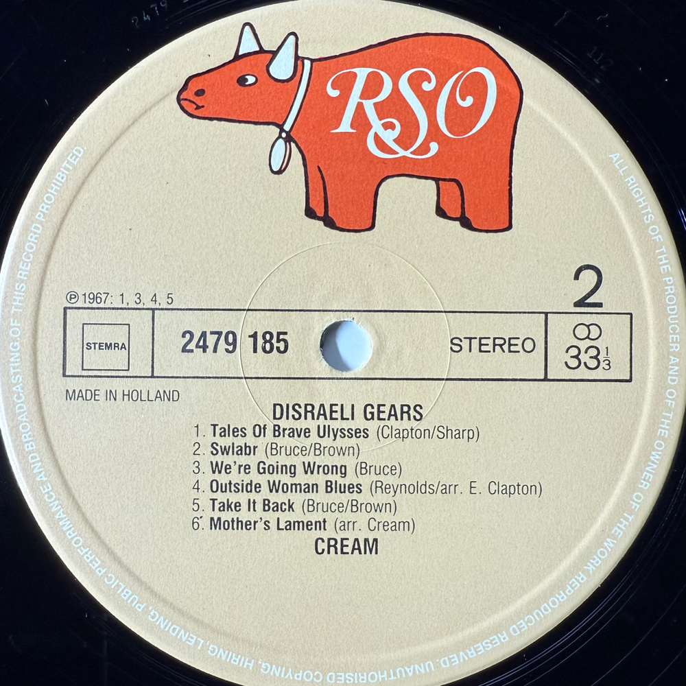 Cream – Disraeli Gears (Голландия)