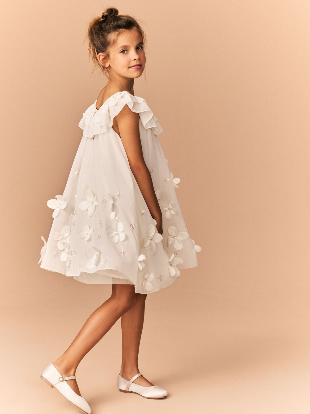 Платье для девочки Next E87-251, Молочный