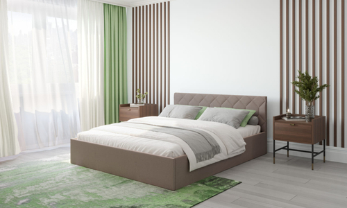 Кровать Техас 160*200 Fortula 290 (кат.2) ( Ткань Велюр Fortula 290 , основание стандарт разборное)