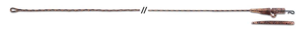 Поводки карп. из ледкора Anakonda S-CLIP Jungle Brown c безоп. клип. 50lb 80см 3шт.