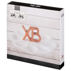 БЛЮДО ДЛЯ 8 ЯИЦ LEFARD "NATIVE" С ДЕР. РУЧКОЙ 21*2 CM (КОР=24ШТ.)