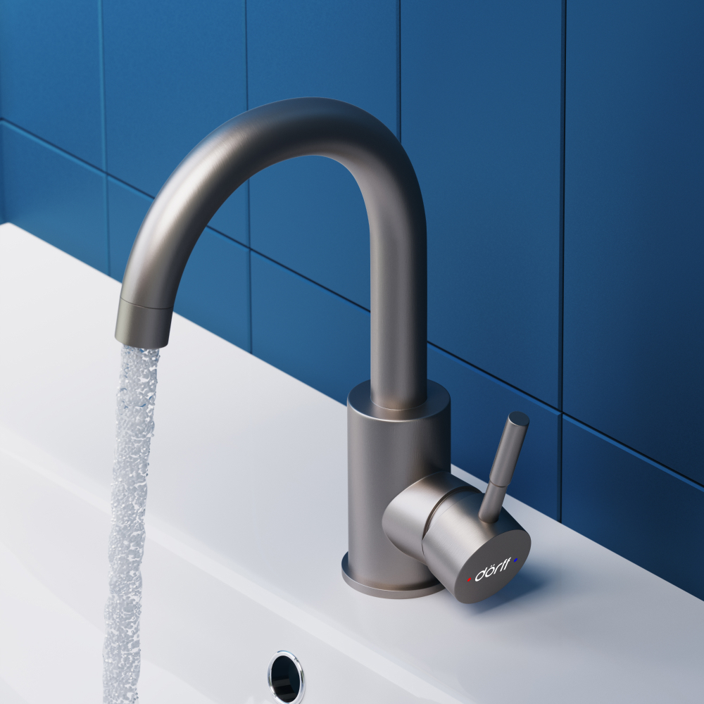 Смеситель для раковины Dorff Logic SS D3002101SS Нержавеющая сталь