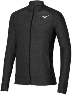 Мужская теннисная кофта Mizuno Training Jacket - black melange