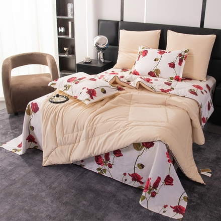 КПБ Сатин Velouria Luxe с Одеялом VL015, Евро, 4 наволочки