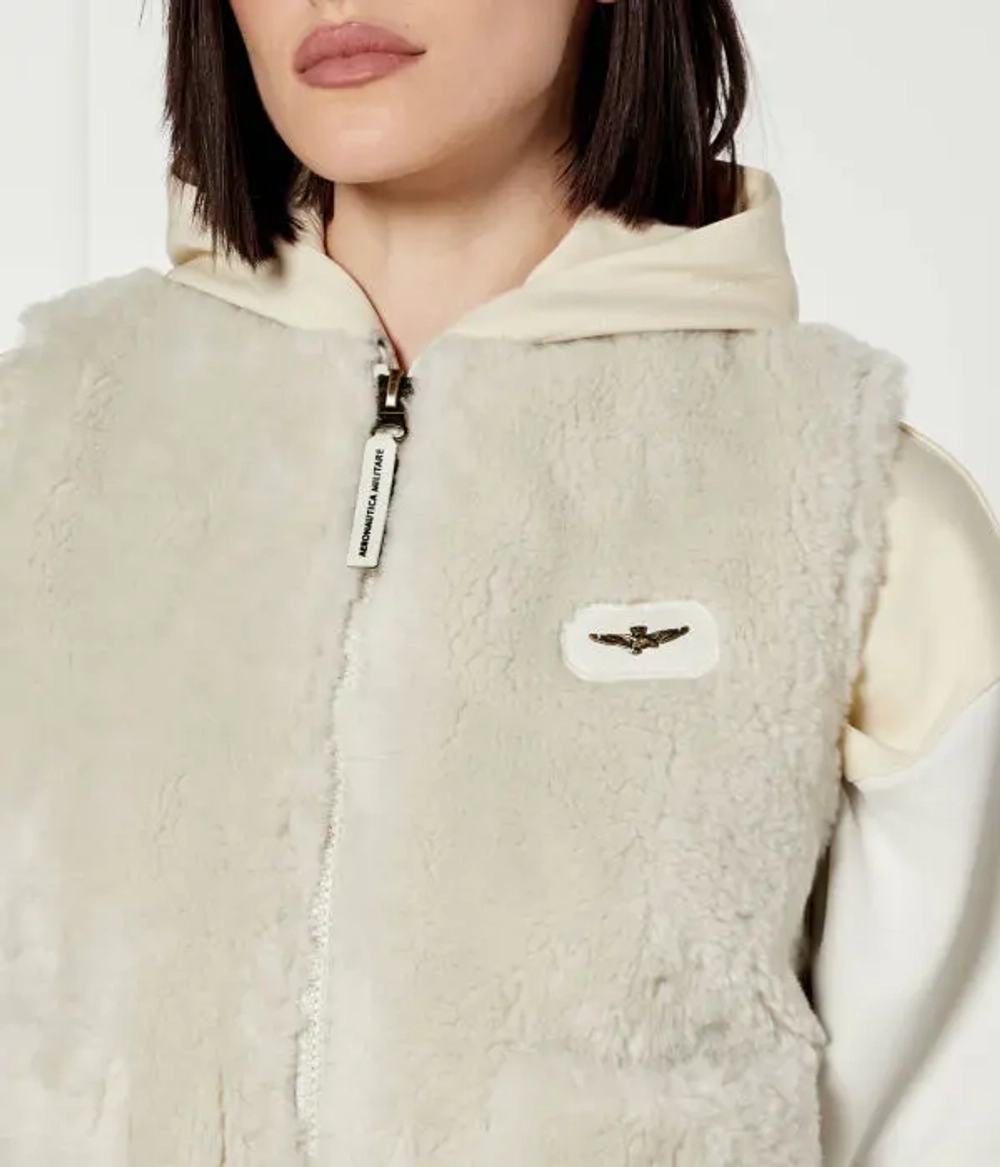 Жилет жен. Aeronautica 002 молочный мех