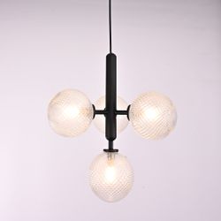 Подвесной светильник RAFFIN 4 Transparent Black