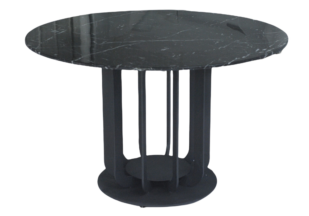 Стол обеденный Ist Casa Сохо, 120х120х75 см, черный мрамор
