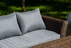 "Моккачино" обеденная группа из искусственного ротанга, цвет коричневый