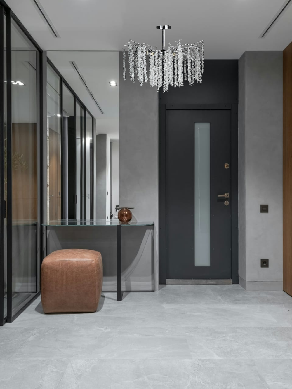 Люстра потолочная Lanbos, 8 ламп Е14, 480 Вт, до 20 кв м, хром