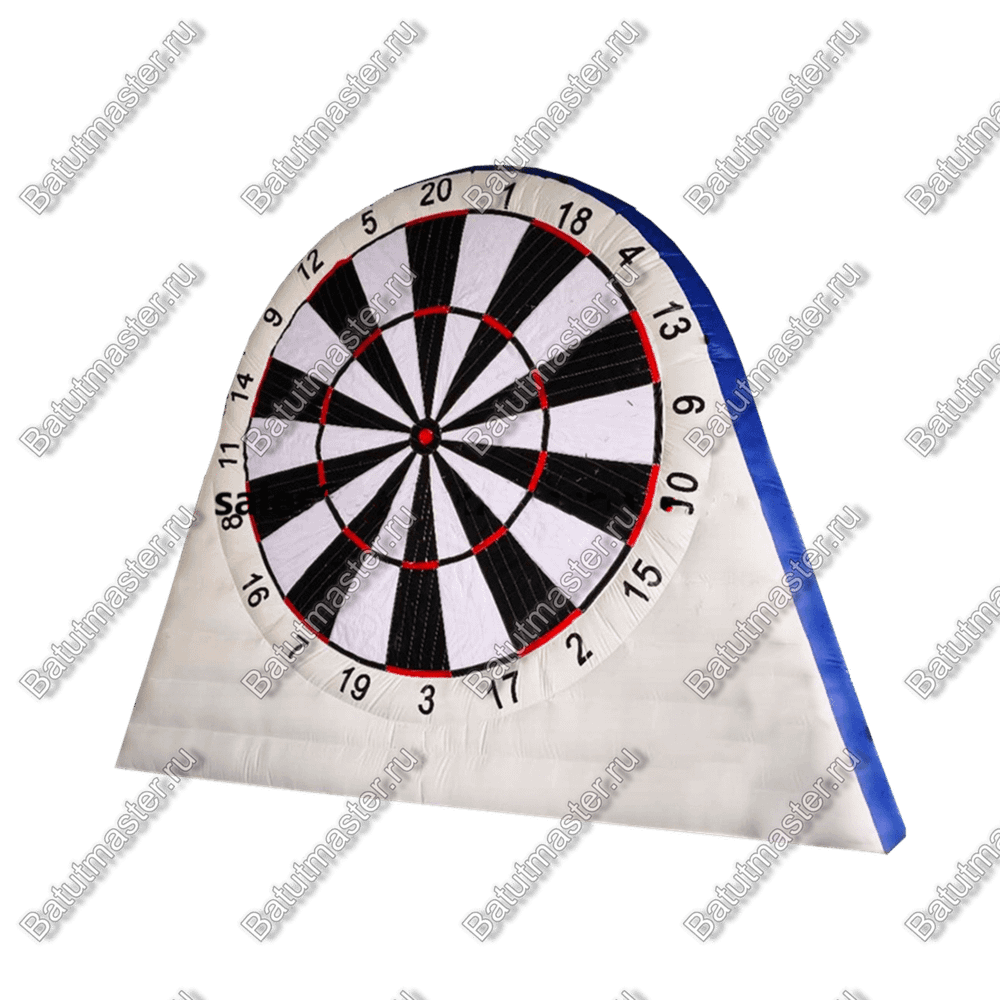 Надувной дартс «Белый» на подкачке, диаметр 4,5 м, размер 4,5×1,5×4,5 м