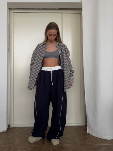 Бежевая фланелевая рубашка в клетку The Puh