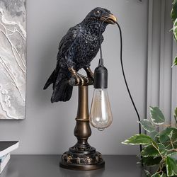 Светильник бытовой Ворон Рэйвен Черный Пепел Бронза