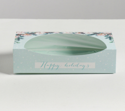 Упаковка для кондитерских изделий Happy holidays, 20 × 10 × 5 см