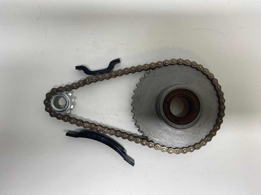 Звезда ведущая+звезда ведомая+цепь привода электростартера (комплект) двигатель 1P39FMA