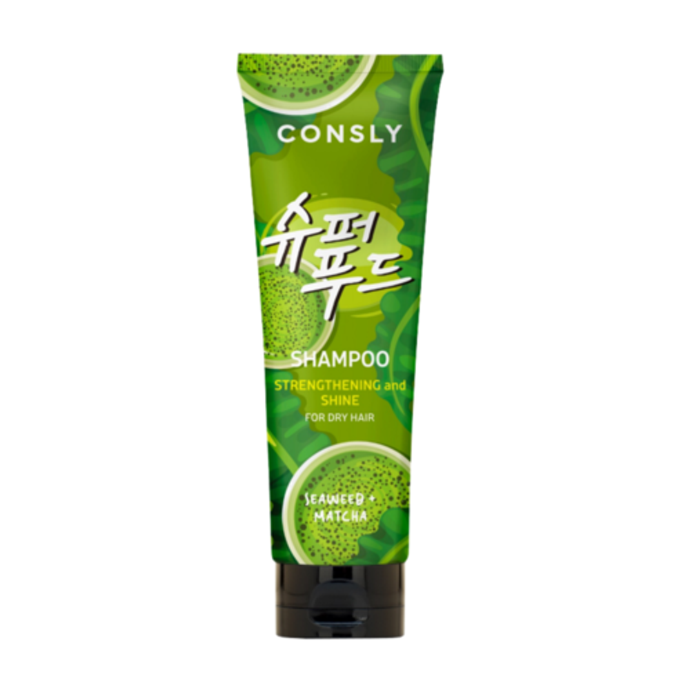 [Consly] Seaweed & matcha - Шампунь с экстрактами водорослей и зеленого чая матча, 250 мл