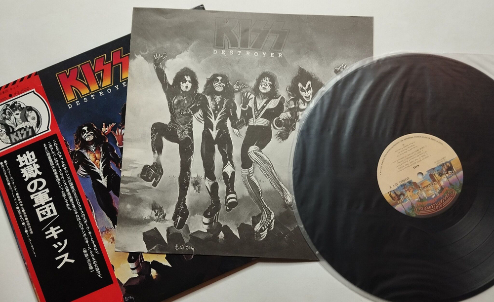 Винтажная виниловая пластинка LP Kiss Destroyer (Japan 1976) (Obi)