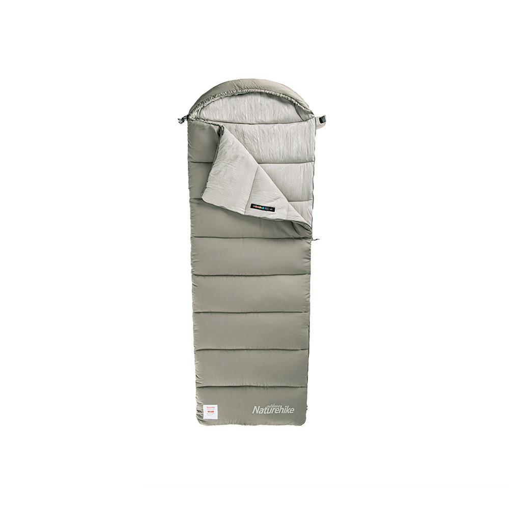 Спальный мешок Naturehike NH20MSD02 M300 ультралёгкий хлопковый с капюшоном весна осень, артикул NH20MSD02, цвет Зеленый