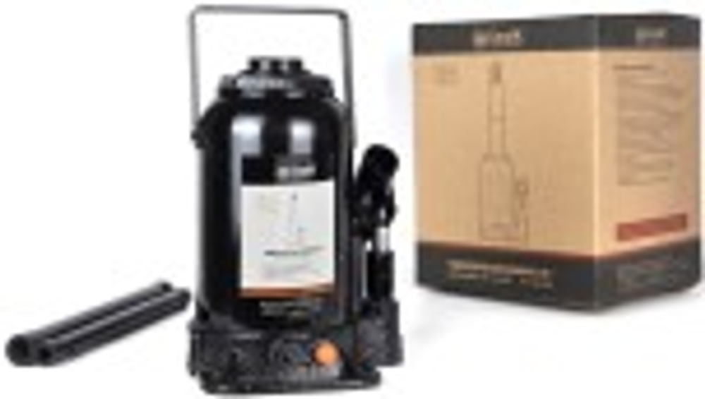 Домкрат бутылочный двухштоковый БелАК  20 тонн 235/485 мм (БАК.20049) БАК.20049