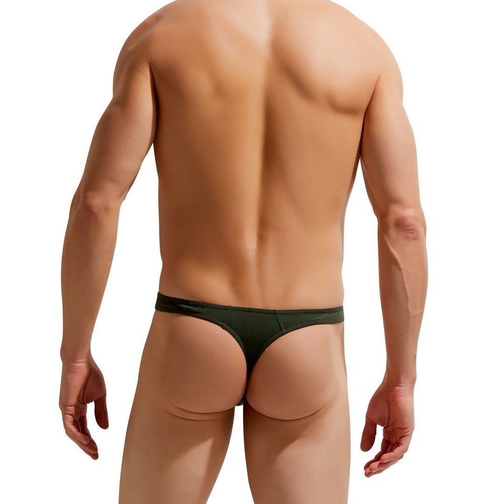 Мужские хлопковые трусы-тонги Modern Essentials Thong (Размер: M) (Цвет: синий)