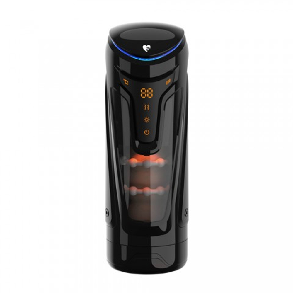 Инновационный мастурбатор Warrior с пенетрацией и массажем бусинами от Amovibe