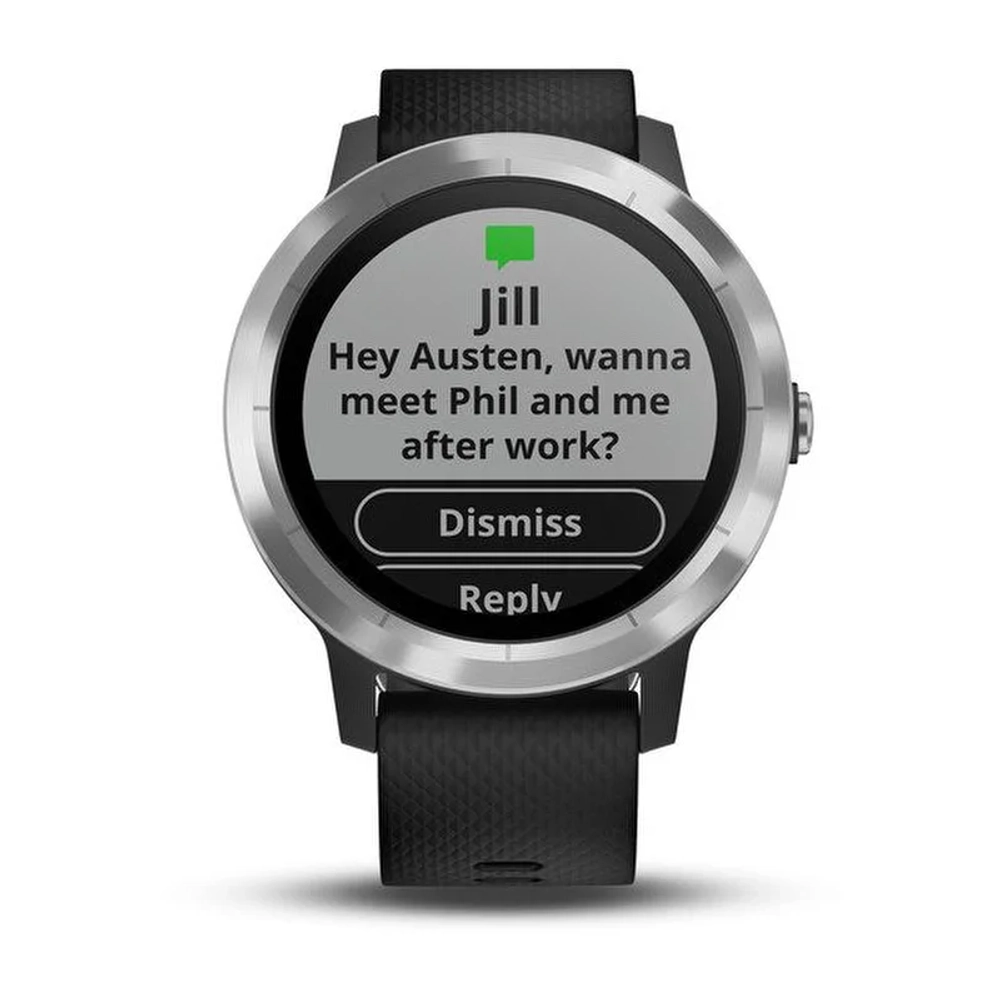 Часы для фитнеса Garmin vivoactive 3, серебристые, 010-01769-02