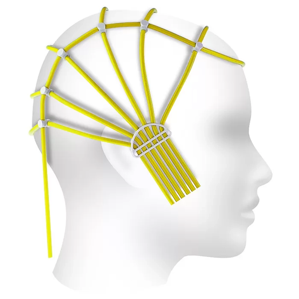 Шлем для крепления электродов ЭЭГ размер 42-48 желтый