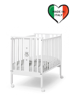 Детская кровать Erbesi Charly белый/серый