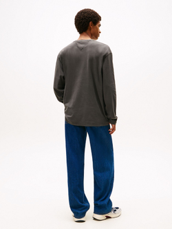 Лонгслив Tommy Jeans Badge Washed Black