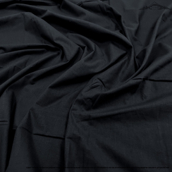 Поплин гладь. "Черный" | ш.220 см | 115 г/м² | хлопок-100%