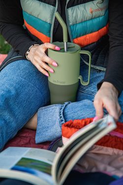 Термостакан Klean Kanteen Rise Tumbler 36oz Straw Lid (1065 мл) Sea Spray