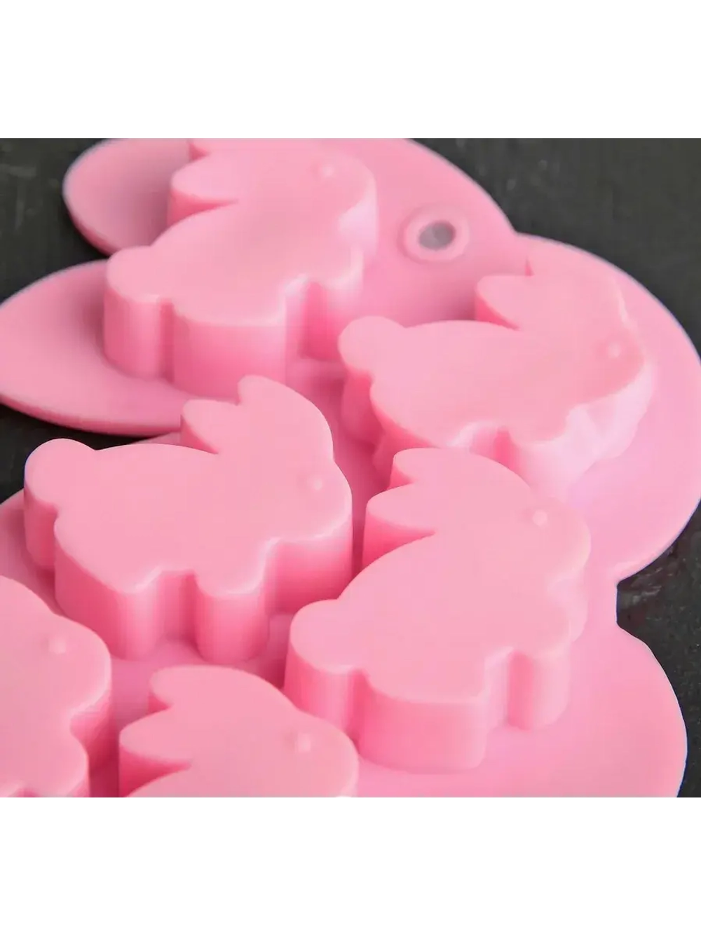 Форма для шоколада «Заяц», 15х11,5 см, 6 ячеек (3,8х3,5 см)