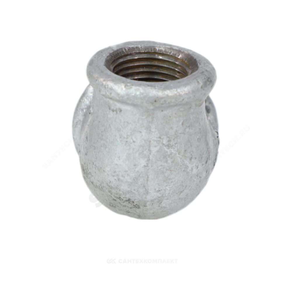 Угольник переходной чугун оц Ду 20х15 (3/4"х1/2") ВР/ВР Fittex