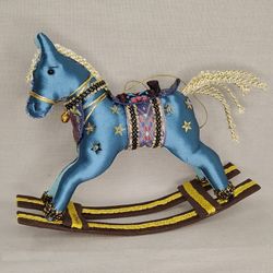 Ёлочная игрушка Лошадка-качалка