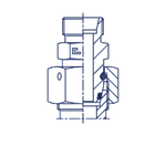 Соединение PNF DS6 М24х1.5 (корпус)