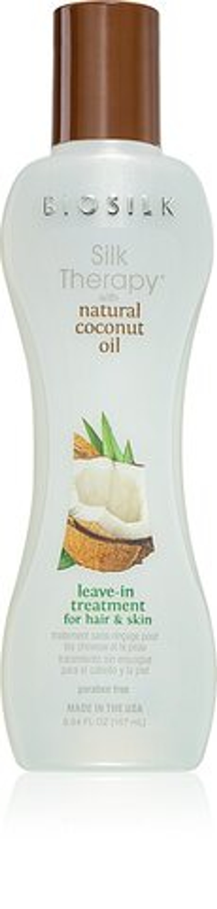 Biosilk Silk Therapy Natural Coconut Oil - увлажняющий уход без ополаскивания волос и тела /   167  ml  / GTIN 633911795316