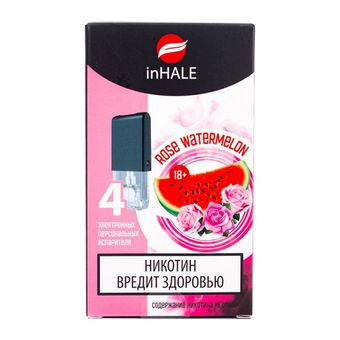 Картридж INHALE 2% HARD (упаковка - 4 шт) Роза Арбуз - Rose Watermelon
