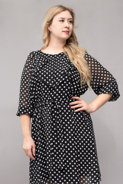 Платье женское 3587ВП, горох #284Гф053587ВП