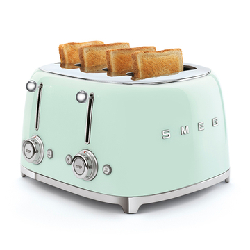 Зеленый тостер на 4 ломтика Smeg TSF03PGEU
