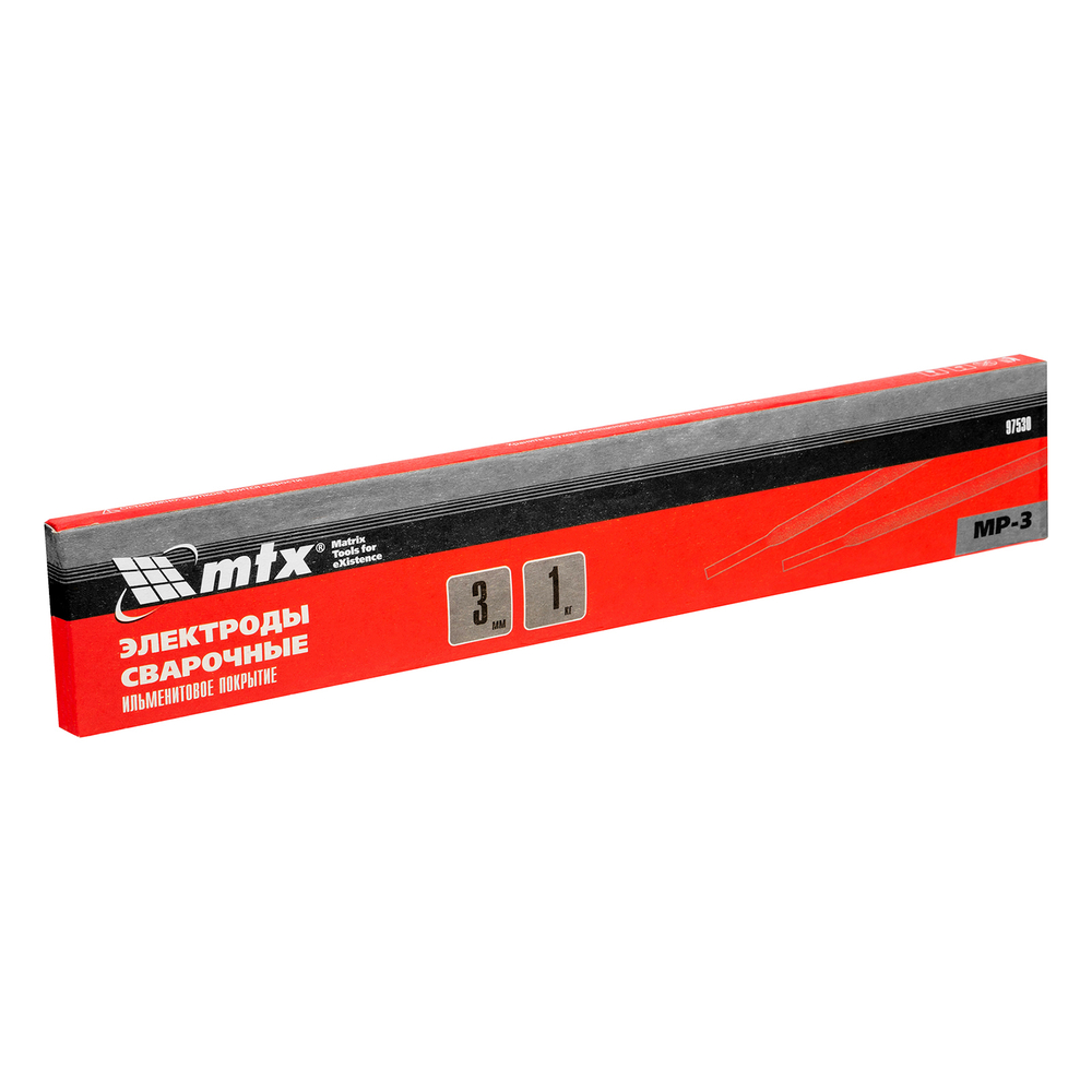 Электроды MP-3, диам. 3 мм, 1 кг., ильменитовое покрытие MTX