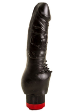 Вибратор LOVETOY чёрный 17,8 см с шипами у основания