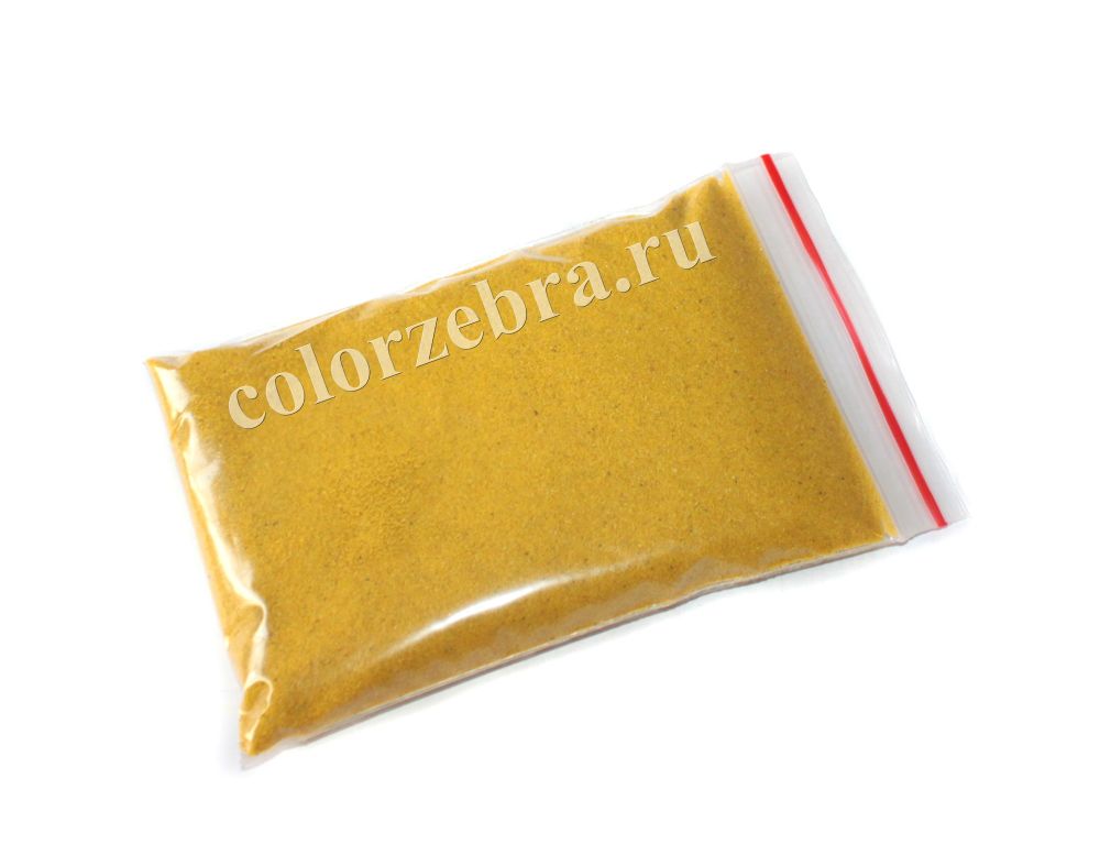 Желтый кварцевый песок 1 кг