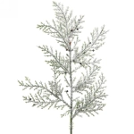 Ветка декоративная «Блеск» 25 см, Белый
