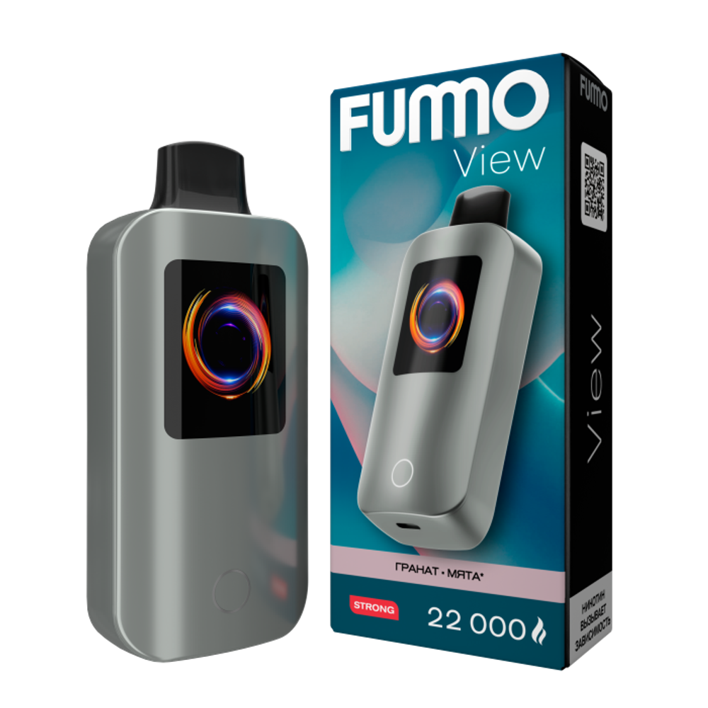 Одноразовая электронная сигарета Fummo View Strong 22000 - Гранат Мята (22000 затяжек) Одноразовая электронная сигарета Fummo View Strong 22000 - Гранат Мята (22000 затяжек)