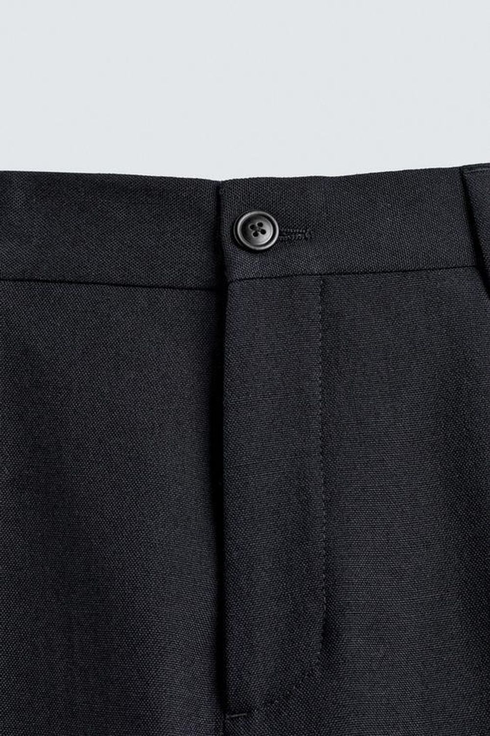 ZARA КОСТЮМНЫЕ БРЮКИ ИЗ 100% ШЕРСТИ, МОРСКОЙ СИНИЙ