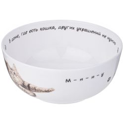 САЛАТНИК-ТАРЕЛКА СУПОВАЯ LEFARD "БЕРИ КОТА" 750 МЛ 15,5*6,5 СМ (КОР=36ШТ.)