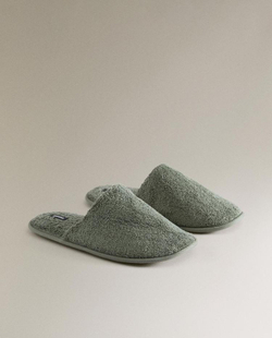 ZARA HOME ДОМАШНИЕ ТАПОЧКИ, ХАКИ