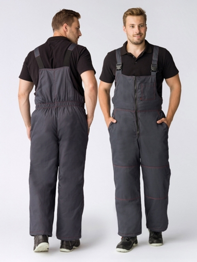 Полукомбинезон зимний Фаворит (тк.Смесовая,240), т.серый