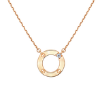 Колье из красного золота с фианитом