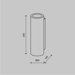 Настенный светильник (бра) Maytoni C191-WL-02-W